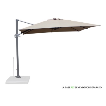 Quitasol lateral cuadrado 3x3m beige